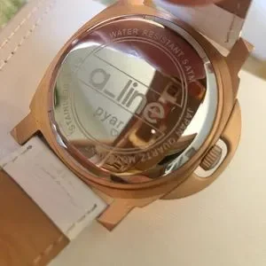 A_Line Pyar White Leather Rose Gold Watch Womans A_Line | Accessories | Aline Pyar White Leather Rose Gold  main image 3